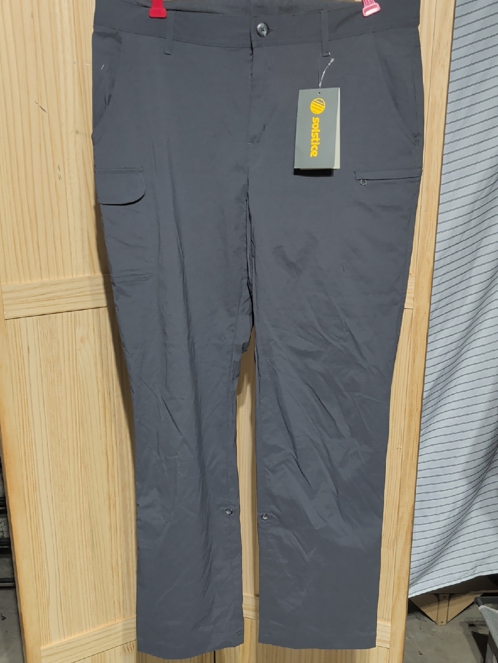Solstice Women's Charcoal Gray Utility Trousers